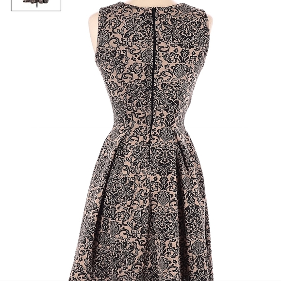 Honey and Rosie taupe and black dress sz M - Picture 4 of 8